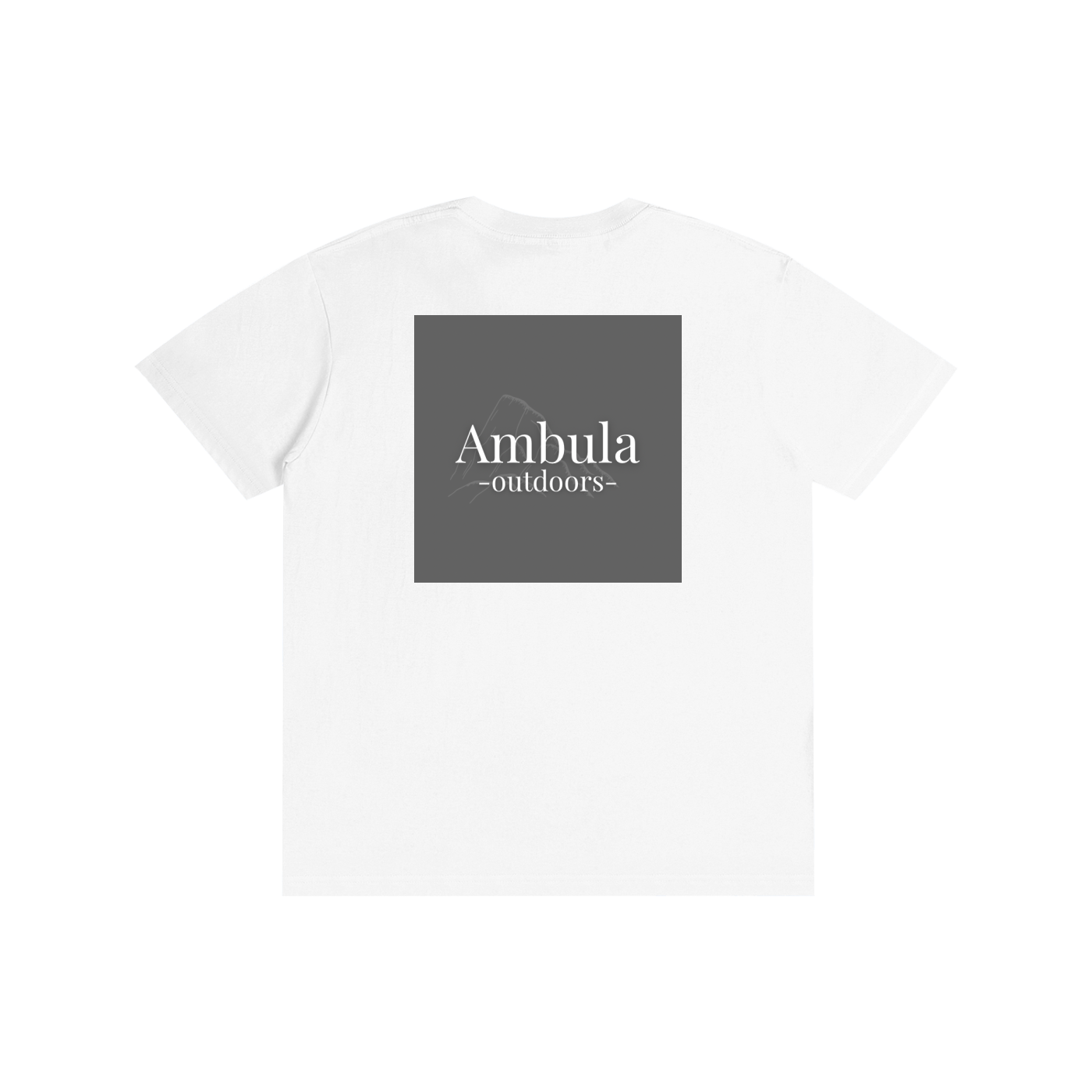 Men's (Grey) Back Print T-Shirt