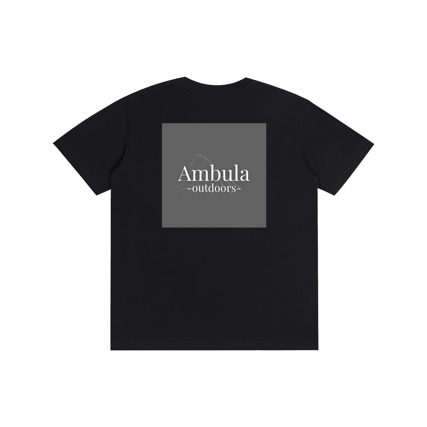 Men’s (Grey) Back Print T-Shirt